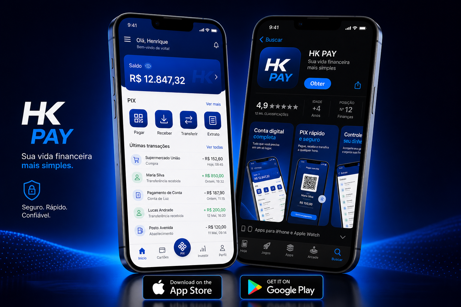 Aplicativos mobile iOS e Android